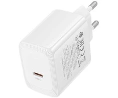 Borofone Įkroviklis jungiama į tinklą BN33 Fuente GaN Typ C – QC3.0 PD 40W baltos spalvos