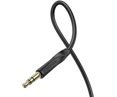 Oem Borofone Kabelis BL16 – jack 3,5mm į jack 3,5mm – 1 metras juodos spalvos