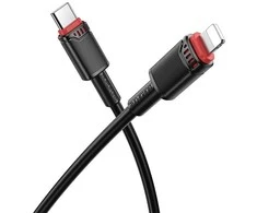 Borofone kabelis BX110 Beneficio – USB į Lightning – 2,4A 1 metras juodos spalvos