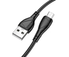 Borofone kabelis BX121 Energy – USB į Micro USB – 2,4A 1 m juodos spalvos