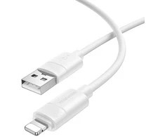 Borofone kabelis BX123 Leya – USB to Lightning – 12W 2,4A 1 m baltas