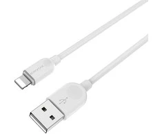 Oem Borofone kabelis BX14 LinkJet – USB į Lightning – 2,4A 3 metras baltos spalvos