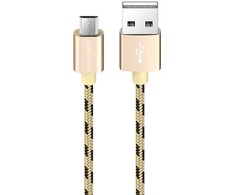 Oem Borofone Kabelis BX24 Ring Current – USB į Micro USB – 2,4A 1 metras aukso spalvos