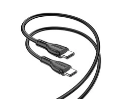 Borofone Kabelis BX51 Triumph – Type C į Type C – 60W 1 m juodos spalvos