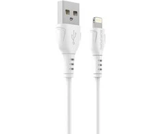 Oem Borofone kabelis BX51 Triumph – USB į Lightning – 2,4A 1 metras baltos spalvos