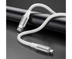 Oem Borofone Kabelis BX82 Bountiful – USB į Micro USB – 2,4A 1 metras baltos spalvos