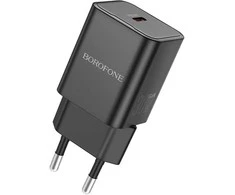 Oem Borofone Laidinis įkroviklis BN13 Safety GaN – Type C – PD 30W juodos spalvos