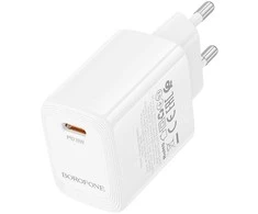 Borofone laidinis įkroviklis BN26 Fuente – Type C – PD 20W baltos spalvos