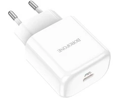 Įkroviklis Borofone BN3 20W USB-C baltas