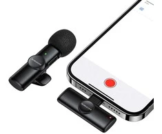 Borofone Lavalier wireless microphone BFK16 Winner Lightning juodas