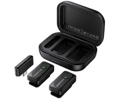 Borofone Lavalier wireless microphone BFK17 Lemai Type C juodas – 2 pieces