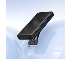 Oem Borofone Power Bank 10000mAh BJ79 Clever - USB - su Type C ir Lightning kabeliais juodos spalvos
