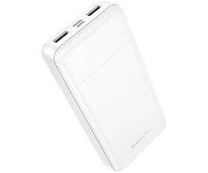 Borofone Power Bank 20000mAh BJ88A Clever – 2xUSB – baltos spalvos
