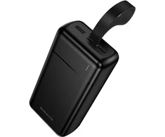 Borofone Power Bank 30000mAh BJ88B Clever – 2xUSB – juodos spalvos