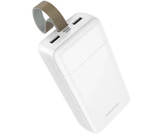 Borofone Power Bank 30000mAh BJ88B Clever – 2xUSB – baltos spalvos