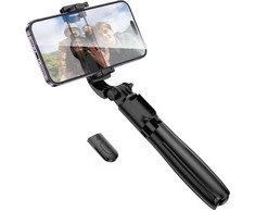 Oem Borofone Selfie Stick BY13 Nube bluetooth with tripod and remote control juodos spalvos