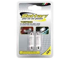 Bottari Lemtupės 4 baltų LED Torpedo, 2 vnt