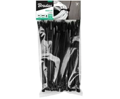 BRADAS Plastikiniai dirželiai juodi 4,8×500/100vnt.