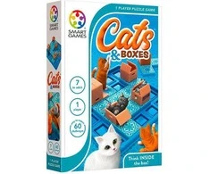 Loginis stalo žaidimas Smart Games Cats &amp; Boxes (anglų k.)