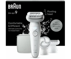 Braun Silk-épil 9 9-061 40 pincetai Sidabras, Balta