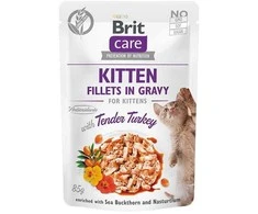 Brit Care Kitten Fillets in Gravy kalakutiena NEW 85 g
