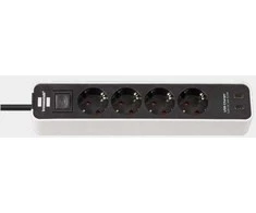 Buitinis ilgintuvas BRENNENSTUHL ECOLOR, 4 vt., 2USB C, 1,5m