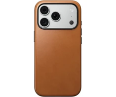 Burga Nomad Modern odinis dėklas, balno ruda (Horween) – iPhone 18 Pro/17 Pro