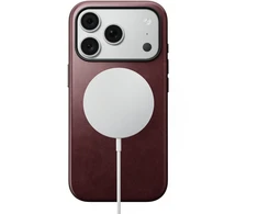 Burga Nomad Modern odinis dėklas, bordo (Horween) – iPhone 18 Pro/17 Pro