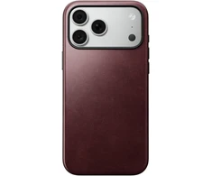Burga Nomad Modern odinis dėklas, bordo (Horween) – iPhone 18 Pro Max/17 Pro Max