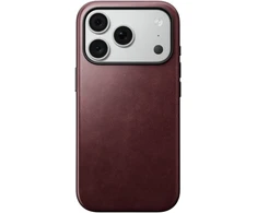 Burga Nomad Modern odinis dėklas, bordo (Horween) – iPhone 18 Pro/17 Pro