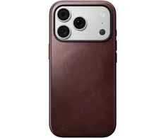Burga Nomad Modern odinis dėklas, bordo (Horween) – iPhone 18 Pro/17 Pro