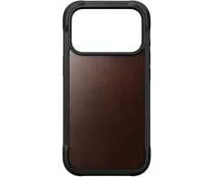 Burga Nomad Rugged odinis dėklas, rustic ruda (Horween) – iPhone 18 Pro/17 Pro