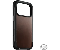 Burga Nomad Rugged odinis dėklas, rustic ruda (Horween) – iPhone 18 Pro/17 Pro
