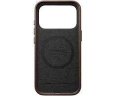 Burga Nomad Traditional odinis dėklas, rustic ruda (Horween) – iPhone 18 Pro/17 Pro
