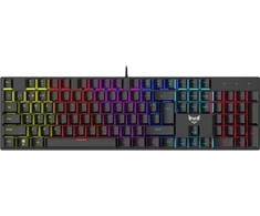 Mechaninė klaviatūra žaidimams ByteZone Dozer RGB / mėlynas switches / macro / Anti-Ghosting (juodas)