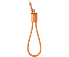Cable USAMS U97 60W USB-C to USB-C handstrap 30cm oranžinės spalvos