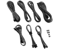 „CableMod C-Series Pro ModMesh Sleeved 12V-2×6 12VHPWR Dual StealthSense“ kabelių rinkinys, skirtas „Corsair RMi“, „RMx“ („Juodas Label“) – anglies pluošto