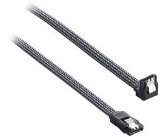 CableMod ModMesh Right Angle SATA 3 Cable 30cm – carbon