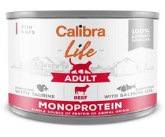 CALIBRA Cat Life Adult jautiena – šlapias kačių maistas – 200g