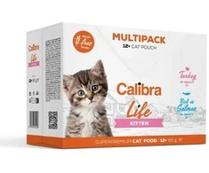 Kačių Maistas - CALIBRA Cat Life Katinėlių Multipack Drėgnas Maistas 12x85g