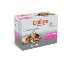 Kačių Maistas - CALIBRA Premium Kačiukų Maišeliai 12x100g Be Grūdų