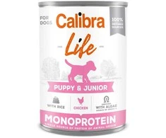 Šunų Maistas - CALIBRA Dog Life Puppy&amp;Junior Vištiena ir Ryžiai 400g Be Gluteno