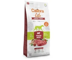 Šunų Maistas - CALIBRA Life Junior Didelių Veislių Šviežia Jautiena 12kg Be Glitimo