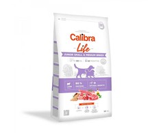 Šunų Maistas - CALIBRA Life Junior Mažų ir Vidutinių Veislių Aviena 12kg 28% Baltymų 18% Riebalų