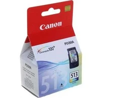 Trispalvis Canon CL-513 | Rašalo kasetė | Žydra, purpurinė, geltona