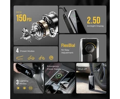 Car Moto Flextail Evo padangų pompa 200, juoda