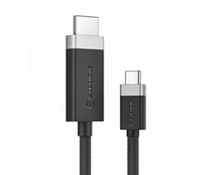 Carruzzo ALOGIC FUCHD2-SGR vaizdo kabelio adapteris 2 m HDMI A tipo (standartinis) C tipo USB Pilka