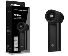 Carruzzo Conceptronic AERIVA02B asmeninis rankinis purkštuvas ir (arba) ventiliatorius Juoda Rankinis ventiliatorius