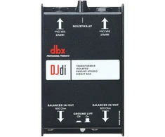 Behringer Carruzzo dbx DBXDJDI paskirstymo dėžutė „Passive direct box“ signalo konverteris Juoda