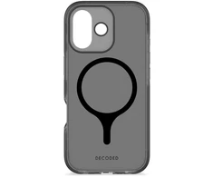 „Decoded DropTec“ skaidrus galinis dangtelis „MagSafe“ dėklas, skirtas „iPhone 17“ - juodas